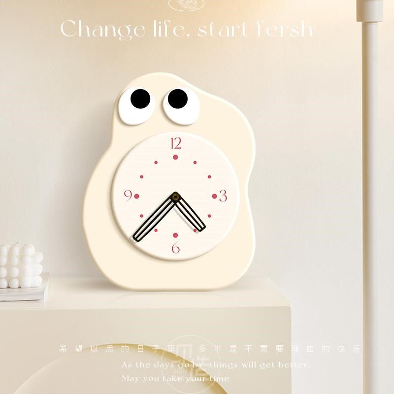 创意卡通儿童房钟表装饰画入户玄关时钟挂画卧室床头柜超静音摆画,淘宝优惠券,粉丝福利购,淘宝优惠卷