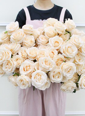 9 Heads 1 Bunch Camellia Rose Artificial Flower Holding Bouq