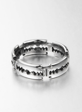 Charm Stainless Steel Hip Hop Bladed Ring Fashion Punk Rock