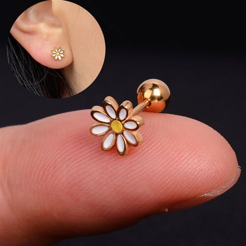 1Pcs Mini Stainless Steel Ear Tragus Cartilage Helix Piercin - 图0