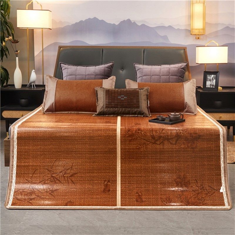 凉席竹席夏天面可折叠冰丝席冬夏两用草席学生宿舍单人夏季席子,淘宝优惠券,粉丝福利购,淘宝优惠卷