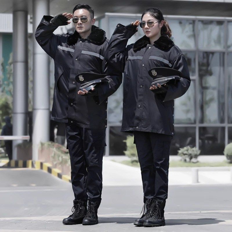 冬季保安反光条大衣男防寒冷库棉衣军棉大衣加厚长款多功能工作服,淘宝优惠券,粉丝福利购,淘宝优惠卷