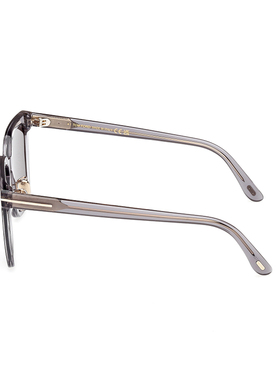 Tom Ford 汤姆福特 中性 潮流正方形 全框眼镜 半透 浅灰太阳镜