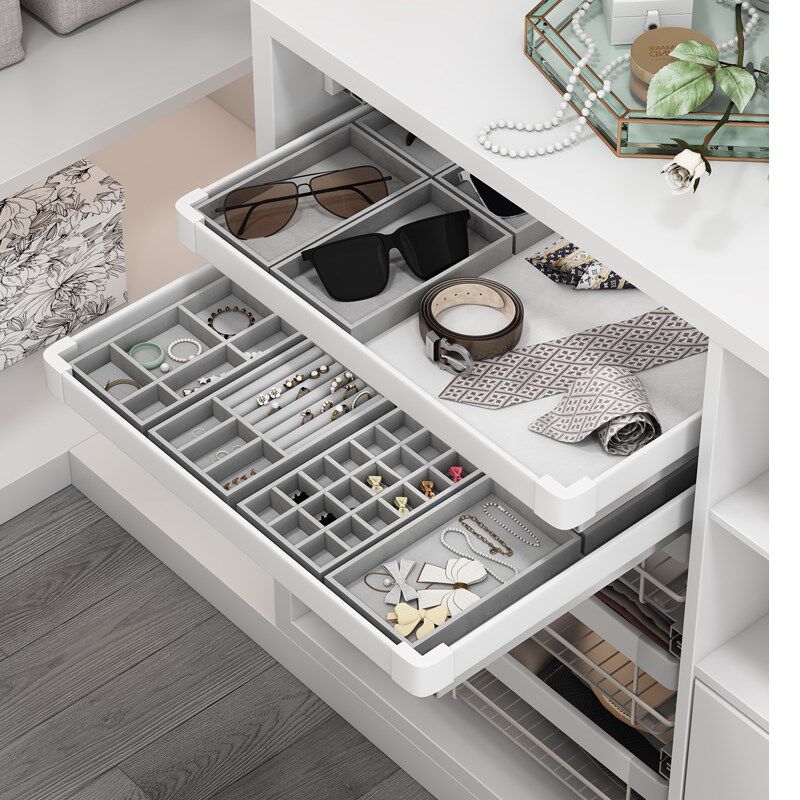 米司库衣柜饰品盒柜内裤架托盘式抽屉篮衣柜拉篮推拉式叠衣板薄抽,淘宝优惠券,粉丝福利购,淘宝优惠卷