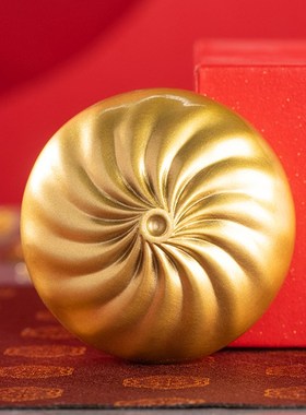 朱炳仁铜 蒸蒸日上小福包 办公室桌面书房装饰品铜雕包子装饰摆件