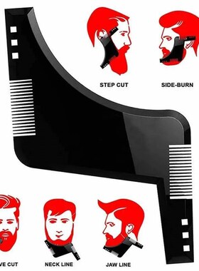 Men Beard Comb Beard Care Template Beard Brush Moustache Mou