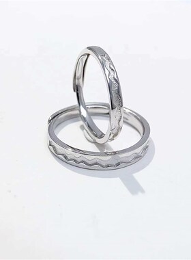 Fashion plain ring can be engraved couples ring niche desig