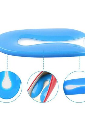 Silicone Gel Insoles Heel Cushion Soles Relieve Foot Pain Pl