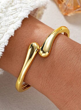 Hot Sale Exaggerate Individuality Metal Smooth Surface Water