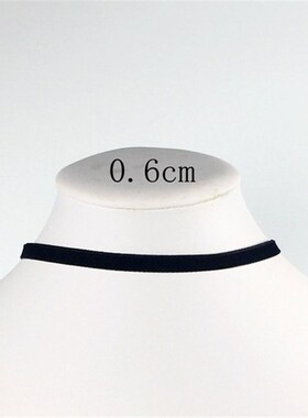 Korean Fashion Womens Accessoires Punk Gothic Soft Black Vel