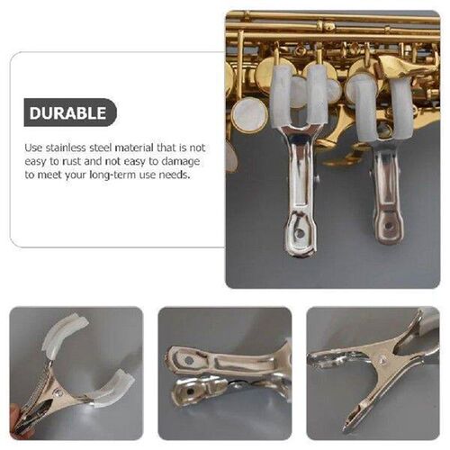 5 Pcs Sax Repair Supplies Spacer Clips Tool Wind Instrument - 图3