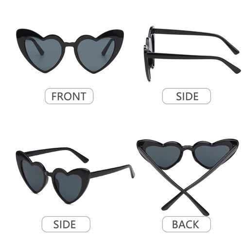 Heart Sunglasses Women Brand Designer Cat Eye Sun Glasses Fe - 图3