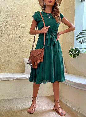 JIM & NORA Elegant Women Summer Casual Beach Sundress Short