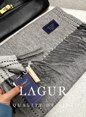 Lagur澳洲羊毛围巾情侣保暖披肩