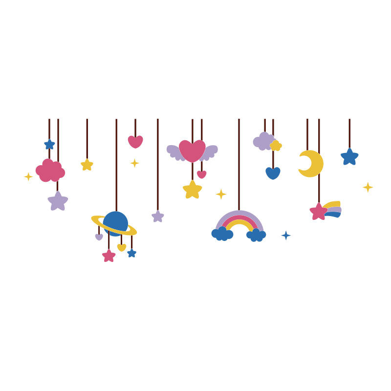 儿童房间墙面装饰品布置女孩公主卧室床头创意3d立体贴纸壁画自粘,淘宝优惠券,粉丝福利购,淘宝优惠卷