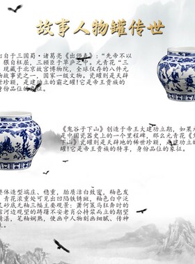 彭小清收藏级大师手工中式手绘瓷花瓶复古元青花瓷客厅办公室摆件