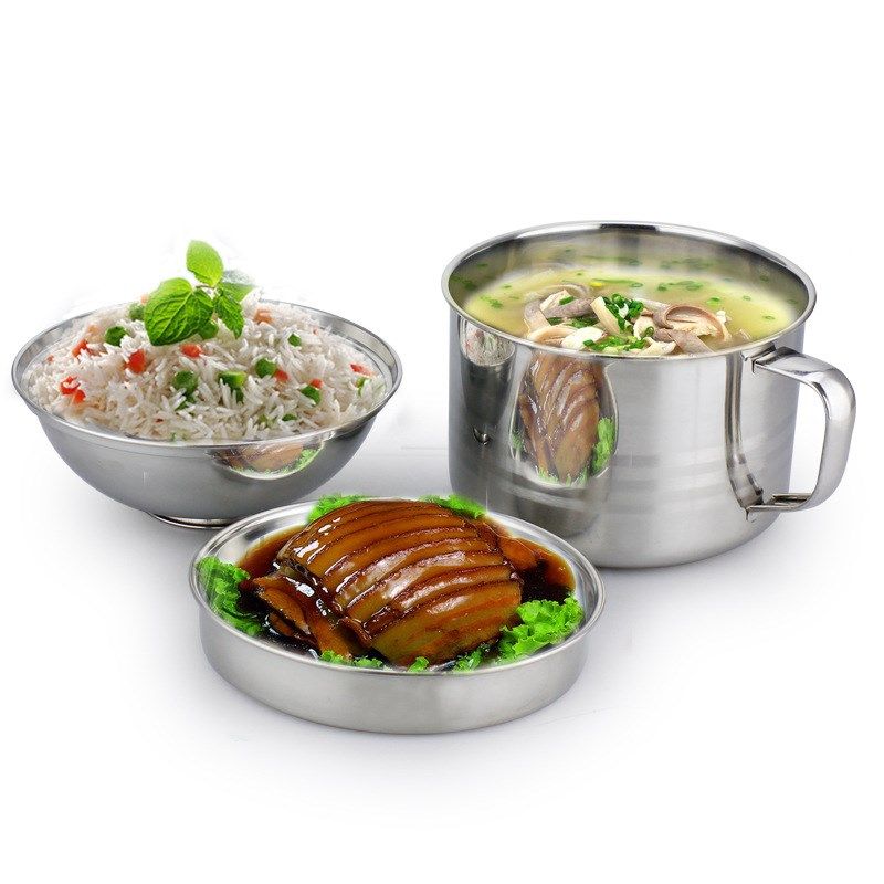 不锈钢快餐杯 加厚无磁泡面杯学生上班族专用 防烫设计多层饭盒,淘宝优惠券,粉丝福利购,淘宝优惠卷