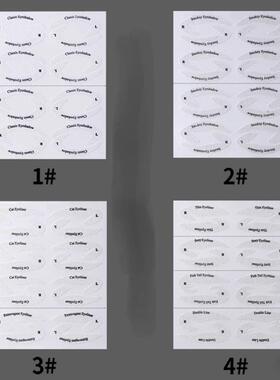 4pcs/set Eyeliner Template Eye Makeup Stencil Eyebrows Eye S
