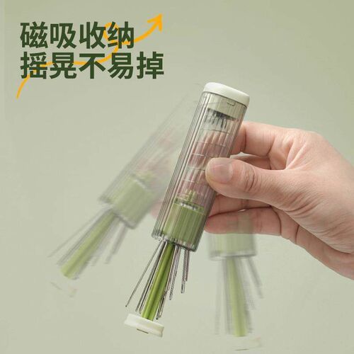 Household Press-Type Needle and Thread Box with Magnetic Sto - 图1