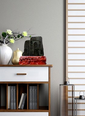 泰山玉石原石石敢当墨玉碧玉补角补靠山招财客厅办公开业送礼摆件