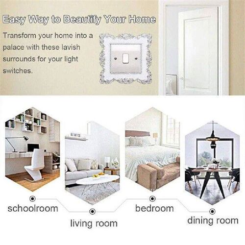Creative Resin Single Light Switch Surround Socket Finger - 图3