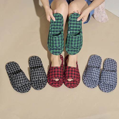 Women Slippers Lightweight Home Shoes Antislip Soft Indoor F - 图0