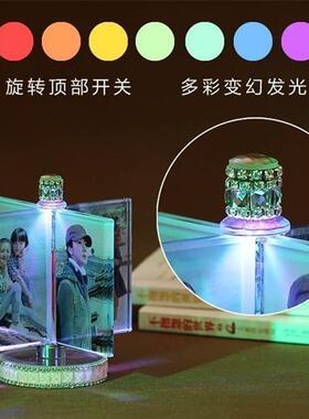 Do custom crystal wedding photo frame set table photo
