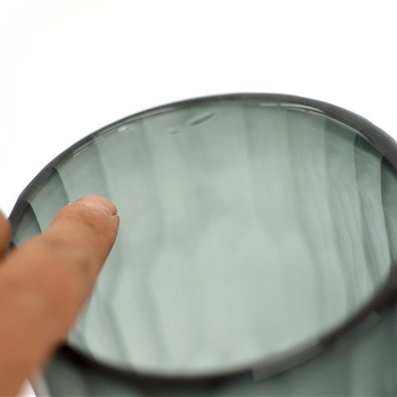 手雕圆柱形加厚玻璃花瓶样板间装高端摆件客厅茶几电视柜插花器,淘宝优惠券,粉丝福利购,淘宝优惠卷