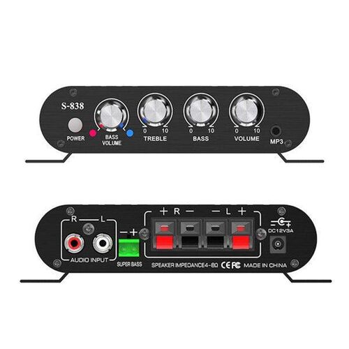 A14M Auto-Partner S-838 2.1CH Audio Power Amplifier, RMS - 图1