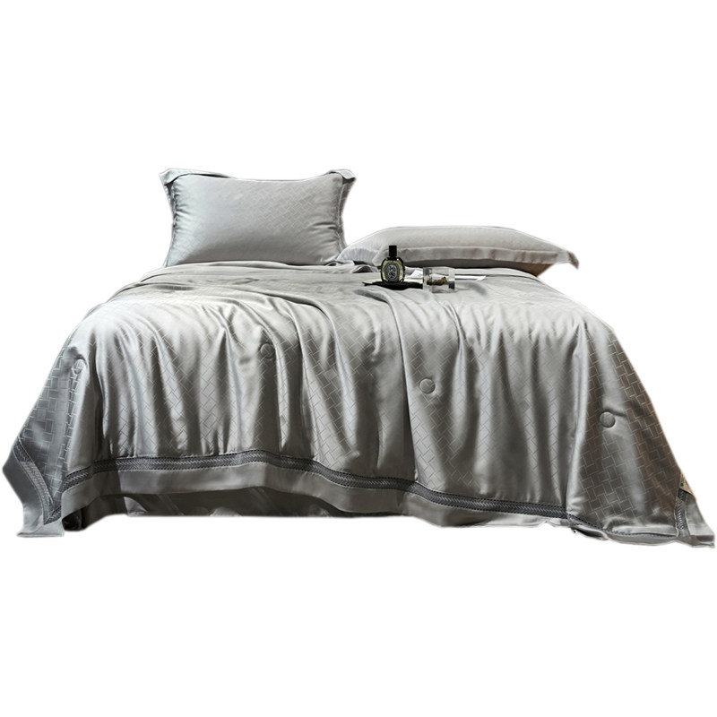 夏季200支天丝夏凉被四件蚕丝镂空单人可水洗凉感空调被薄被,淘宝优惠券,粉丝福利购,淘宝优惠卷