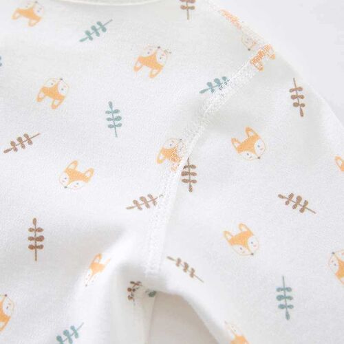 Baby jumpsuit spring troangle long sleeve cotton newborn clo - 图2