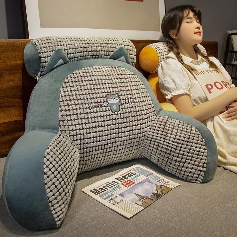 毛绒款床头靠垫软包护腰靠枕大靠背孕妇沙发抱枕宿舍床上看书枕头,淘宝优惠券,粉丝福利购,淘宝优惠卷