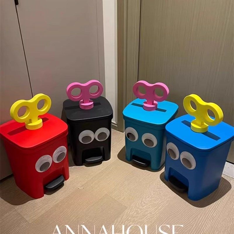 大眼萌麦当劳垃圾桶落地摆件客厅厕所可爱卡通卧室乔迁新居装饰品,淘宝优惠券,粉丝福利购,淘宝优惠卷