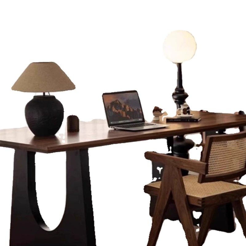 实木阳台茶桌大板悬空家用椅办公室电脑桌接待书桌椅一体茶台,淘宝优惠券,粉丝福利购,淘宝优惠卷