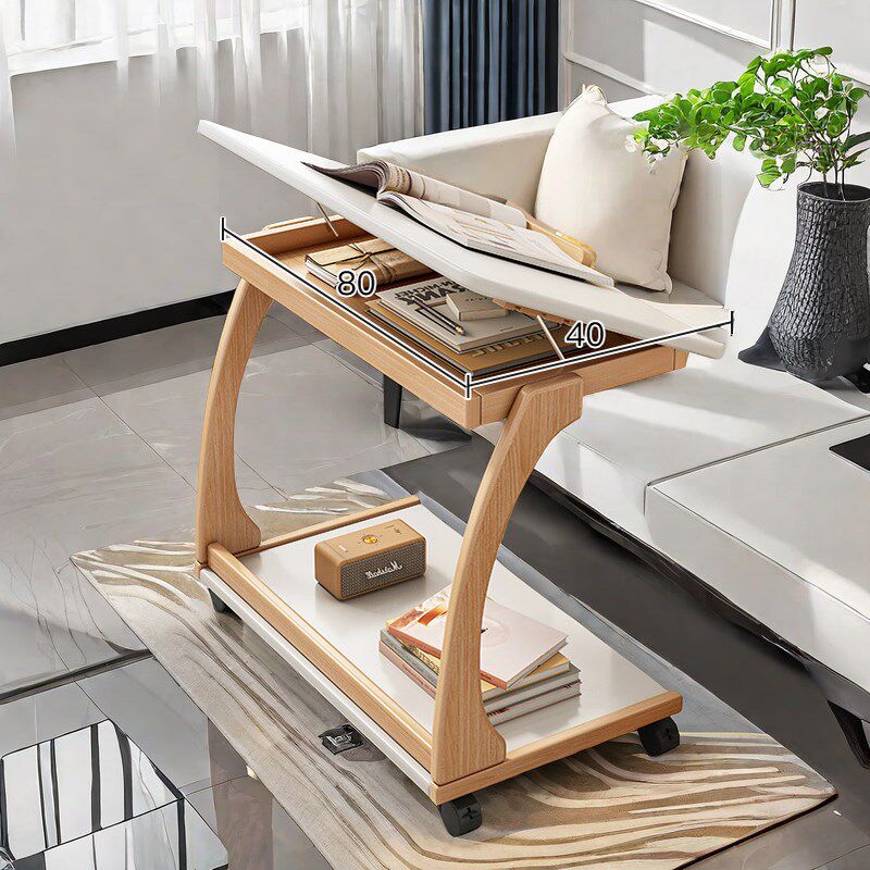 可移动边几沙发边桌带轮实木腿方桌子小茶几客厅边柜客厅翻盖迷你,淘宝优惠券,粉丝福利购,淘宝优惠卷