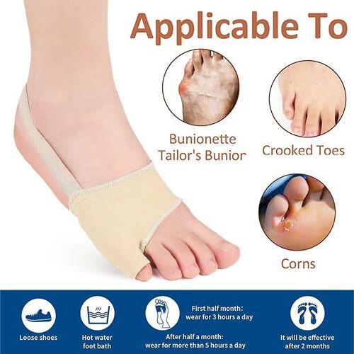 Pexmen 2Pcs Tailors Bunion Corrector Bunionette Sleeves with - 图1