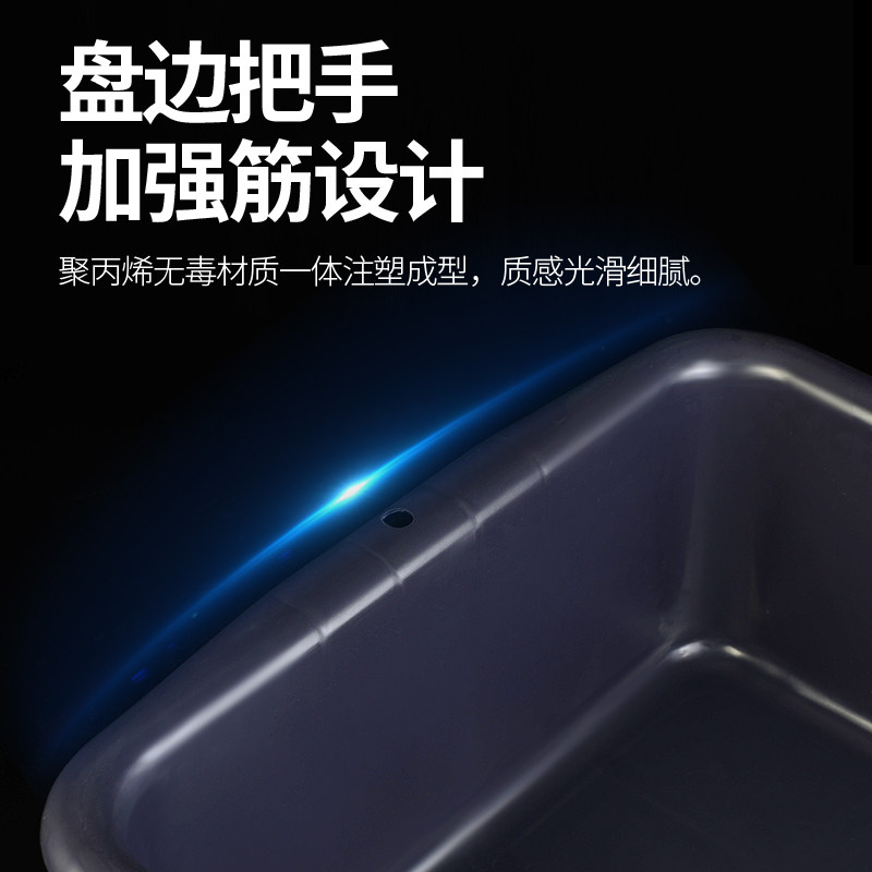 收餐盆酒店白云长方形塑料筐加厚黑白色下栏盆收碗盆收集框安检筐,淘宝优惠券,粉丝福利购,淘宝优惠卷