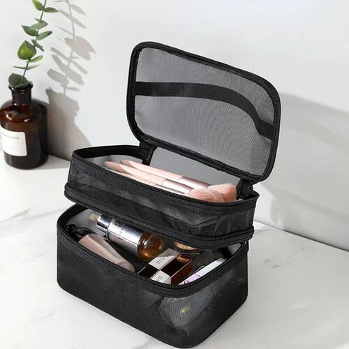 Womens Transparent Mesh Ideal for Cosmetics Makeup and Toil - 图3