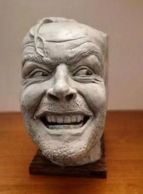 约翰尼雕塑树脂怀旧复古桌面的摆放装饰书架图书馆仿古工艺品摆件