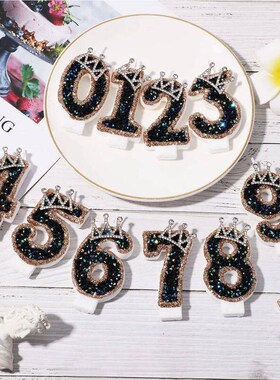 Number0 Crown Number Candles for Birthday Cakes Cake Candles