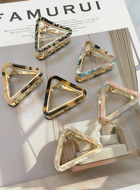 Fashion Acetate Triangle Hair Clips for Women Girls Hair Cla