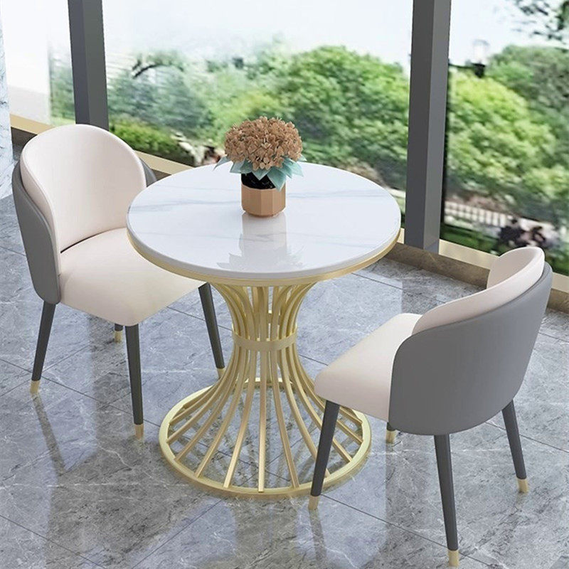 s店展厅商用谈判洽谈桌接待小圆桌休闲奶茶店餐桌椅一桌四椅,淘宝优惠券,粉丝福利购,淘宝优惠卷