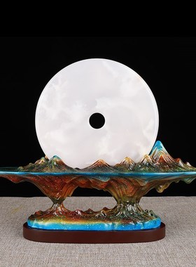 平安如意平安扣摆件新房装饰品乔迁入伙搬迁新居礼品家居客厅摆设