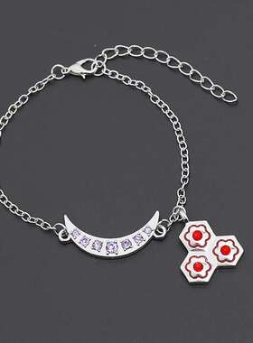 Versatile Fashion Diamond Moon Brlet Hexagonal Plum Brlet Wo
