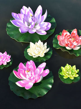 10/17/28/40/60cm Lotus Artificial Flower Floating Fake Lotus