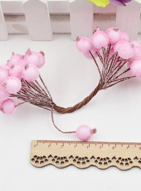 40heads Artificial Fruit Glass Berries Stamen Cheap Fake Flo