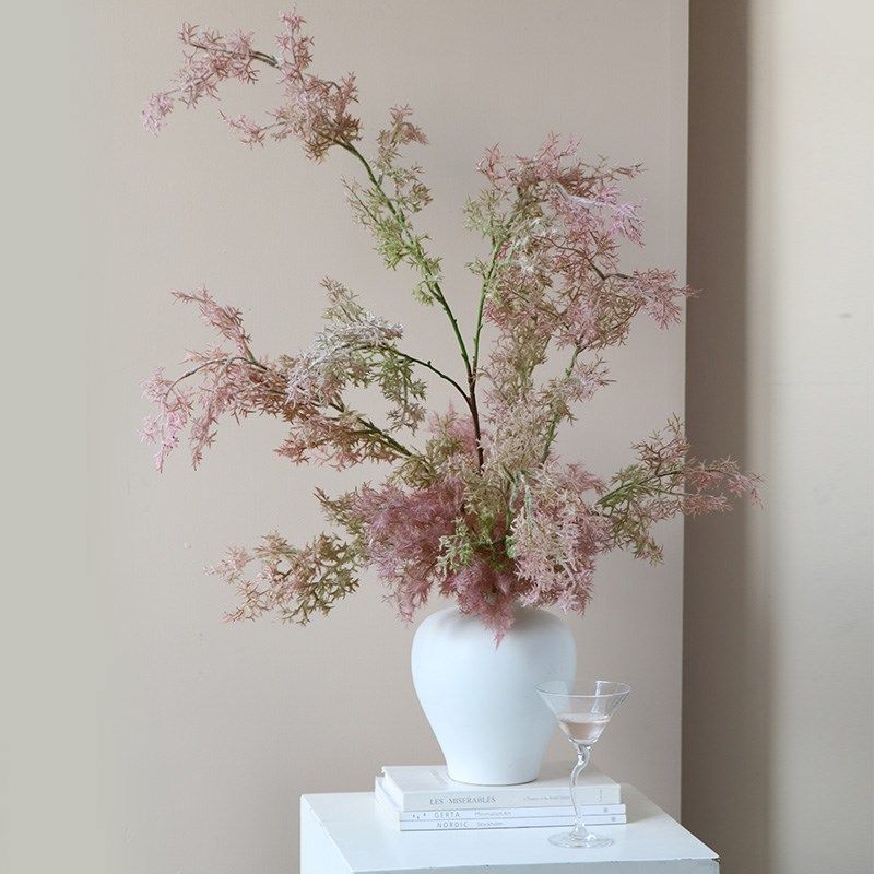 迷雾黄栌仿真花粉紫色烟花状软装场景布置商场橱窗氛围感装饰假花,淘宝优惠券,粉丝福利购,淘宝优惠卷