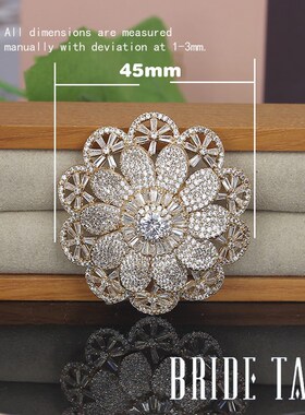 Luxury Big Ring Garland Round With AAA Cubic Zirconia Noble