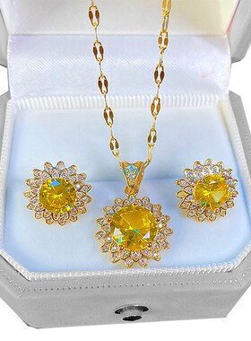 316L Stainless Steel Chain Micro Inlaid With Zircon Flower L