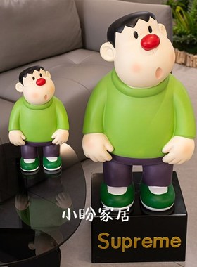 胖虎落地大摆件存钱罐客厅电视柜桌面摆件玄关酒柜装饰品潮玩摆件